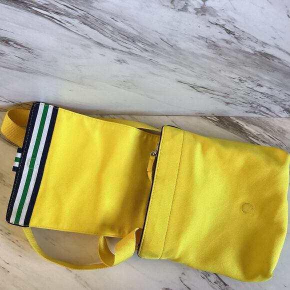 Y2K Lacoste Neocroc Mini Messenger Bag - Yellow, Preppy Sporty Christmas Gift - Picture 9 of 11